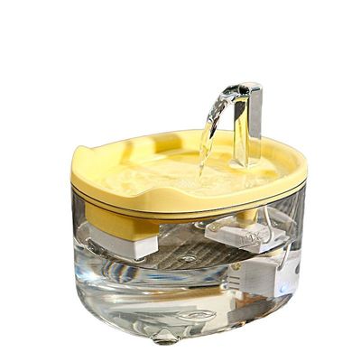BPA Free Material Automatic Pet Cat Water Fountain 24H Monitoring 1.5L Multi Colored