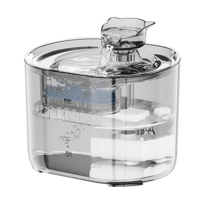 Gravity Flow Design Electric Pet Water Fountain With Smart Sensor UV Sterilization