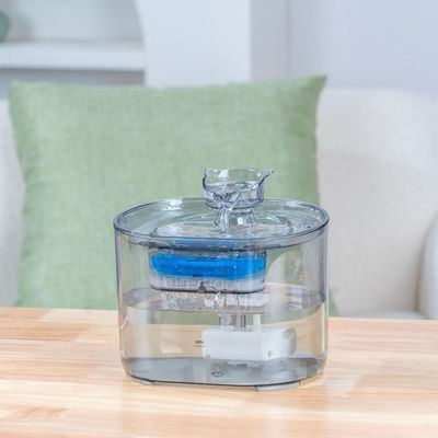 Gravity Flow Design Electric Pet Water Fountain With Smart Sensor UV Sterilization