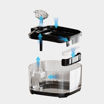 Electric Auto Water Feeder For Cats Dogs , Custom Flow Rate Pet Gravity Waterer