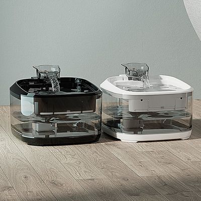 Electric Auto Water Feeder For Cats Dogs , Custom Flow Rate Pet Gravity Waterer