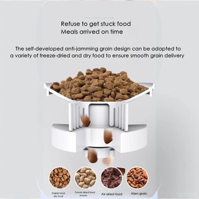 Scheduled Smart Automatic Pet Feeder , APP Control Cat Food Auto Feeder With Camera