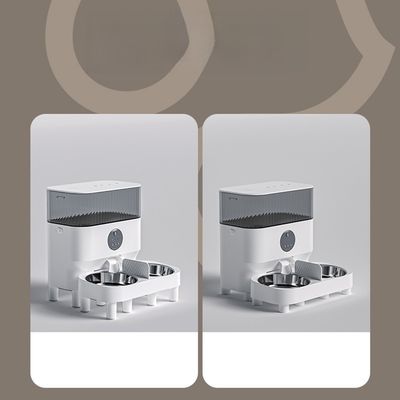 Customizable ​Smart Double Bowl Automatic Cat Feeder Battery Powered IP67 Rated