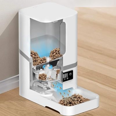​AI Health Analysis Automatic Dog Food Dispenser Smart with Silicone Mat UV Light