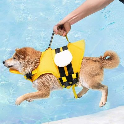 Lightweight Pet Life Jacket Non Slip Tread Pattern Pet Outdoor Wear Clothing Waterproof