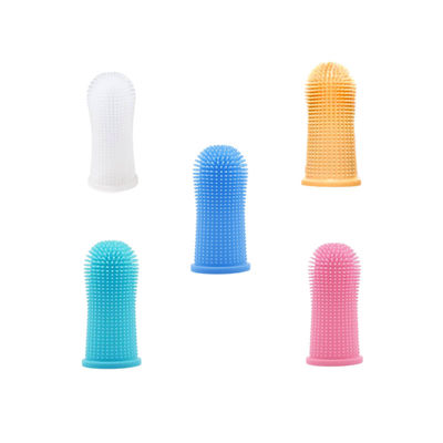 Biodegradable Pet Fiber Deodorizing Silicone Brushing Finger Toothbrush Deep Cleaning