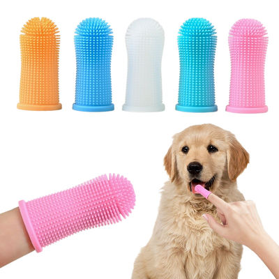 Biodegradable Pet Fiber Deodorizing Silicone Brushing Finger Toothbrush Deep Cleaning