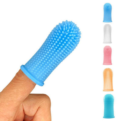 Biodegradable Fiber Pet Cleaning Tools Deep Cleaning Deodorizing Silicone Finger Brush