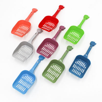Anti Splinter Hygienic Touch Free Pet Cleaning Scoop Fine Hole Mesh Built In Hook