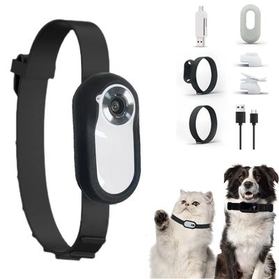 Metal Battery Powered Pet Camera Collar IP67 HD Wireless Large Capacity