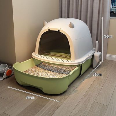 OEM Waterproof Smart Cat Litter Box Night Light Automatic Litter Box Odor Control