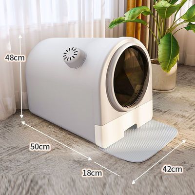 OEM Waterproof Smart Cat Litter Box Night Light Automatic Litter Box Odor Control