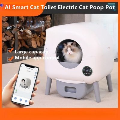 Large Capacity Automatic Pet Litter Boxes Multi Cat Self Cleaning Litter Box