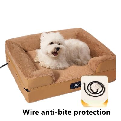 Voice Prompt Non Slip Bottom Smart Cat Bed Heated UV Protection Auto Shut Off