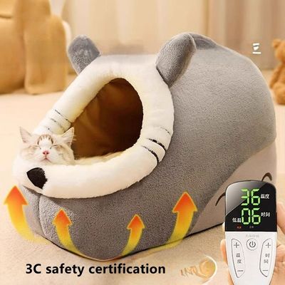 Energy Saving Electric Cat Bed Portable Smart Pet Beds With Removable Cover