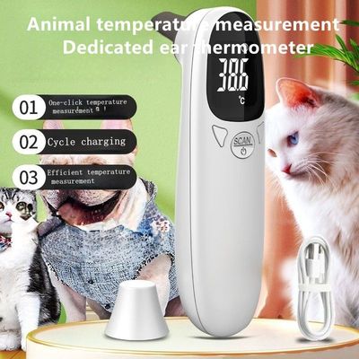Smart IP65 Waterproof Animal Ear Thermometer Portable Pet Electronic Thermometer