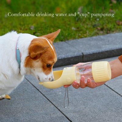 Multi Colored Plastic Outdoor Walking Portable Dog Drinking Cup Pet Kettle