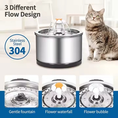 Whisper-Quiet Stainless Steel Base Camping Friendly Pet Drinking Machine