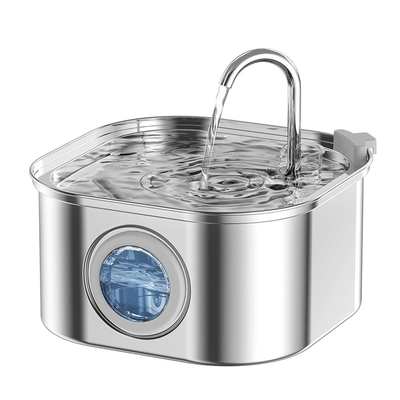 24H Monitoring Emergency Alarm Pet Drinking Machine Stainless Steel Base