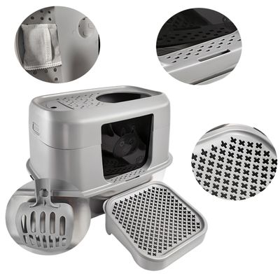 Waterproof Pet Hair Resistance Smart Litter Box Automatic Cleaning
