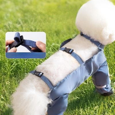 Pet Clothes Winter Jacket Button-Free Design Embroidered Pattern Waterproof Coat