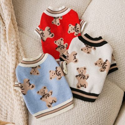Pet Winter Jacket UV Protection Holographic Clothes Embroidered Pattern Soft