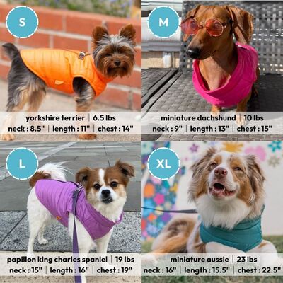 Adjustable Waistband Glow-in-the-Dark Dog  Clothes Winter Jacket