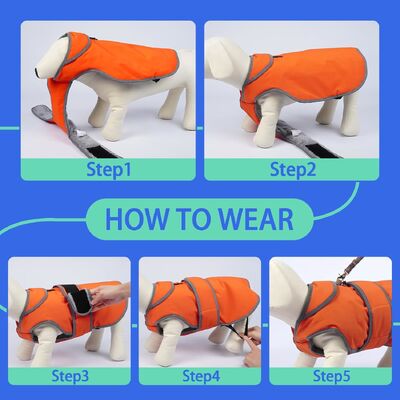 Dog Clothes Customizable Pet-Friendly Certification Winter Jacket Holographic