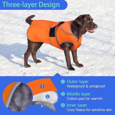 Dog Clothes Customizable Pet-Friendly Certification Winter Jacket Holographic