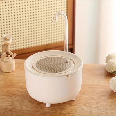 Non-Slip Base Stainless Steel Base Pet Water Fountain Ceramic Filter