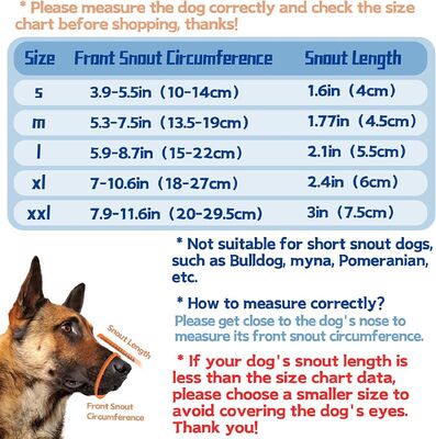 Waterproof Durable Dog Muzzle Anti-Chewing Reflective Strap for Night Walking