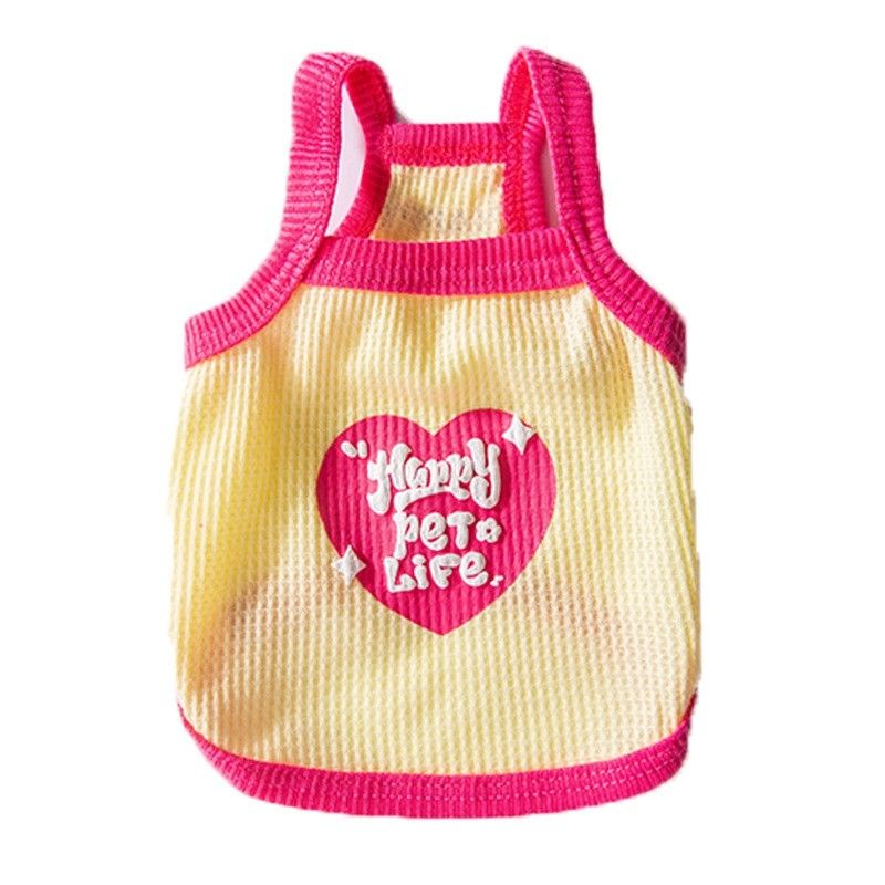 Customizable Summer Pet Clothing Antibacterial Fabric Dog Wear Clothes Machine Washable