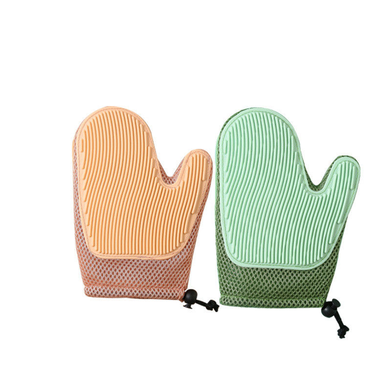 TPR Waterproof Pet Cat Pet Bathing Glove Deep Cleaning Bristles FDA Compliant
