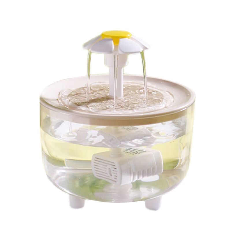 Non-Slip Base Stainless Steel Base Pet Water Fountain Ceramic Filter