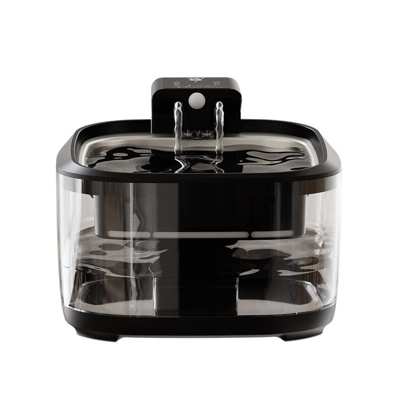 Pet Drinking Machine Stainless Steel Base Child Safety Lock Portable Design