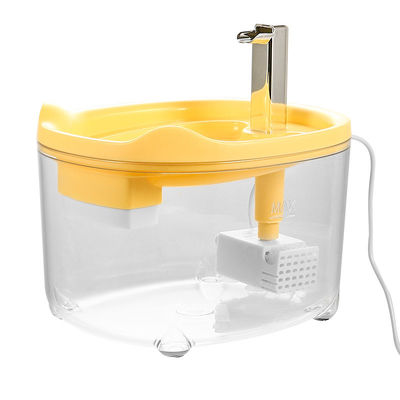 BPA Free Material Automatic Pet Cat Water Fountain 24H Monitoring 1.5L Multi Colored