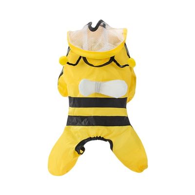 Tear-resistant Waterproof Dog Raincoat Quick-drying Stormproof Fluorescent Color