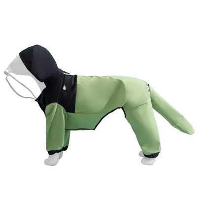 Windproof Cuffs Quick-drying Hooded Lightweight Dog Raincoat Scratch-resistant