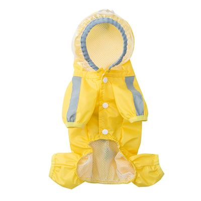 3D Tailoring High Elasticity dog raincoat with hood Thickened Customized Logo