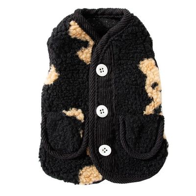 Waterproof Adjustable Size Cat Wearing Clothes Winter Jacket Vintage Style Breathable