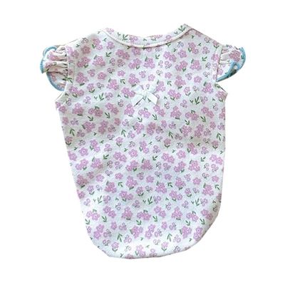 UV Protection Colorful Pet Clothing Breathable Cotton Cat Wear Dress Lightweight