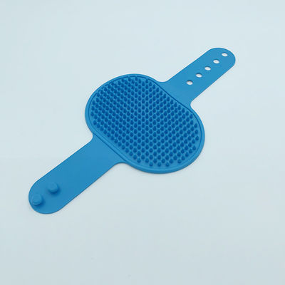 Latex Free Silicone Pet Cleaning Tools Waterproof Washing Gloves Anti Slip SGS Tested
