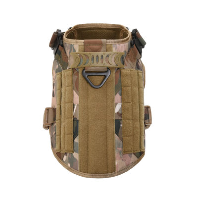 Tactical Dog Harness Set with Leash & Pouch - Heavy Duty Military-Style Vest for Medium/Large Dogs, Adjustable, Durable for Outdoor Training & Hiking